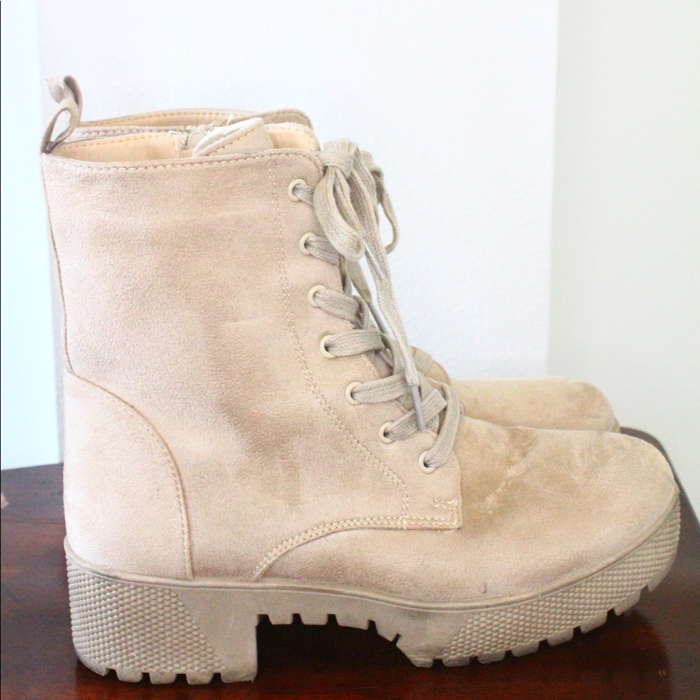 Suede Lace up boots